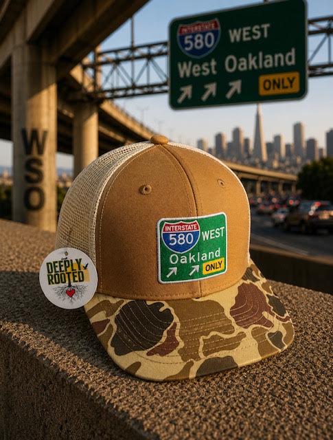 580 West Oakland Trucker Hat Khaki/Camo