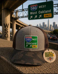 580 West Oakland Trucker Hat Grey/Mauve