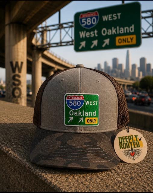 580 West Oakland Trucker Hat Grey/Mauve