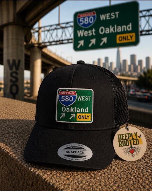 580 West Oakland Trucker Hat Black