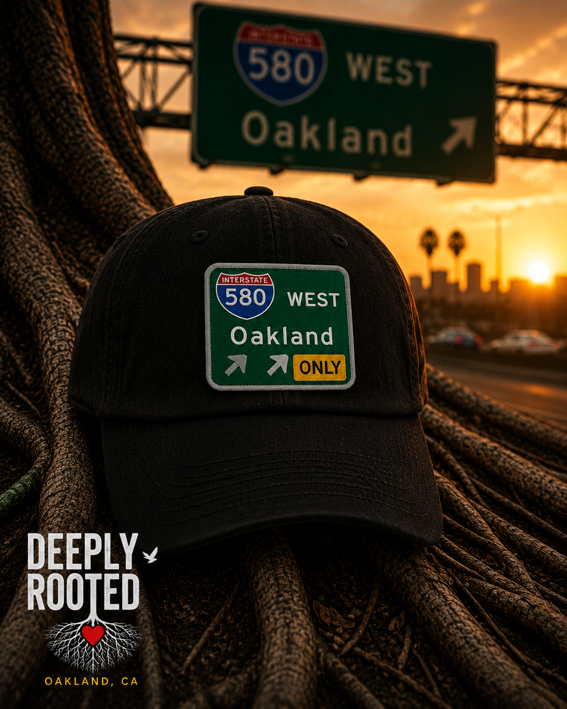 580 West Oakland Hat – Black