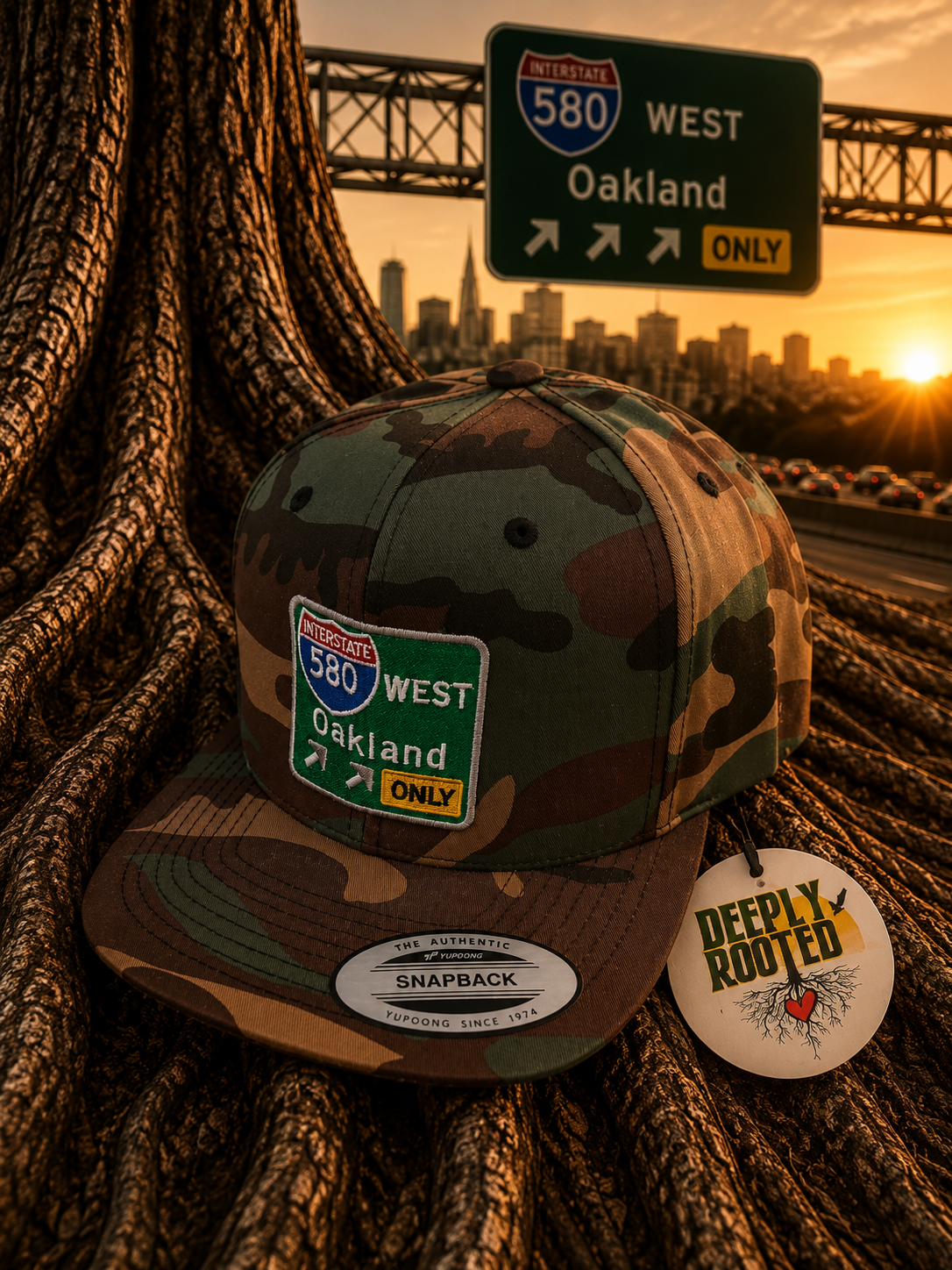 WSO-Camo Flat Brim Snapback