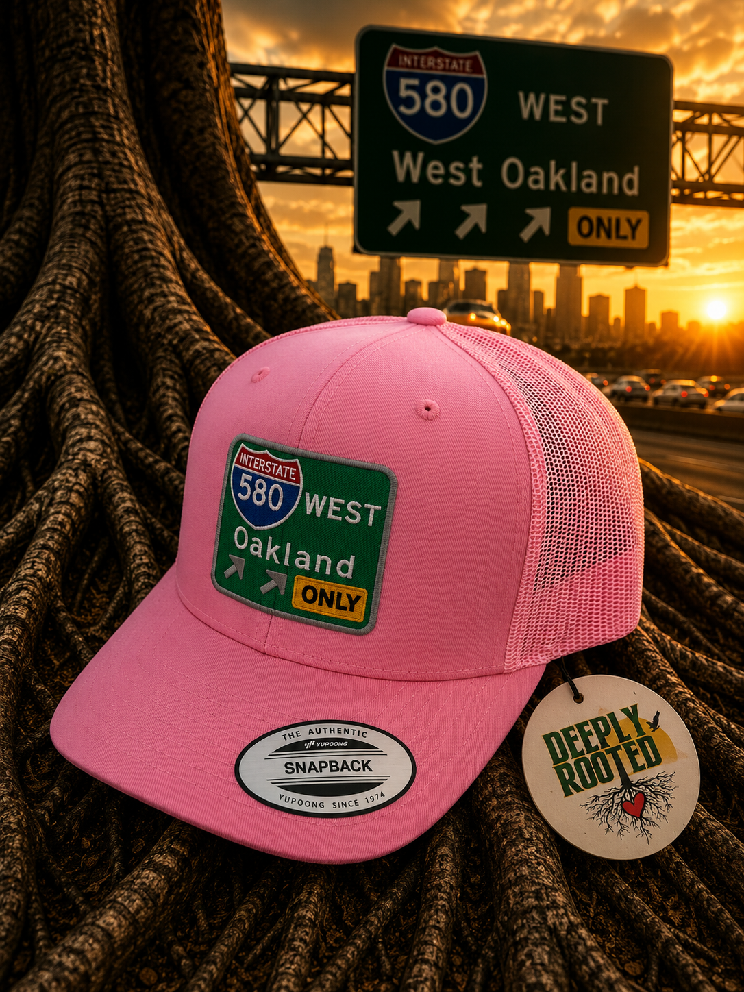 Pink 580 West Oakland Trucker Snapback