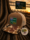 580 West Oakland Trucker Hat – Camo/Khaki